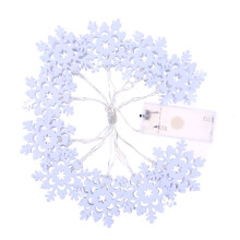 Smartbrave Metal Snowflake Lights String House Party Decor Striking With 10 LED Beads