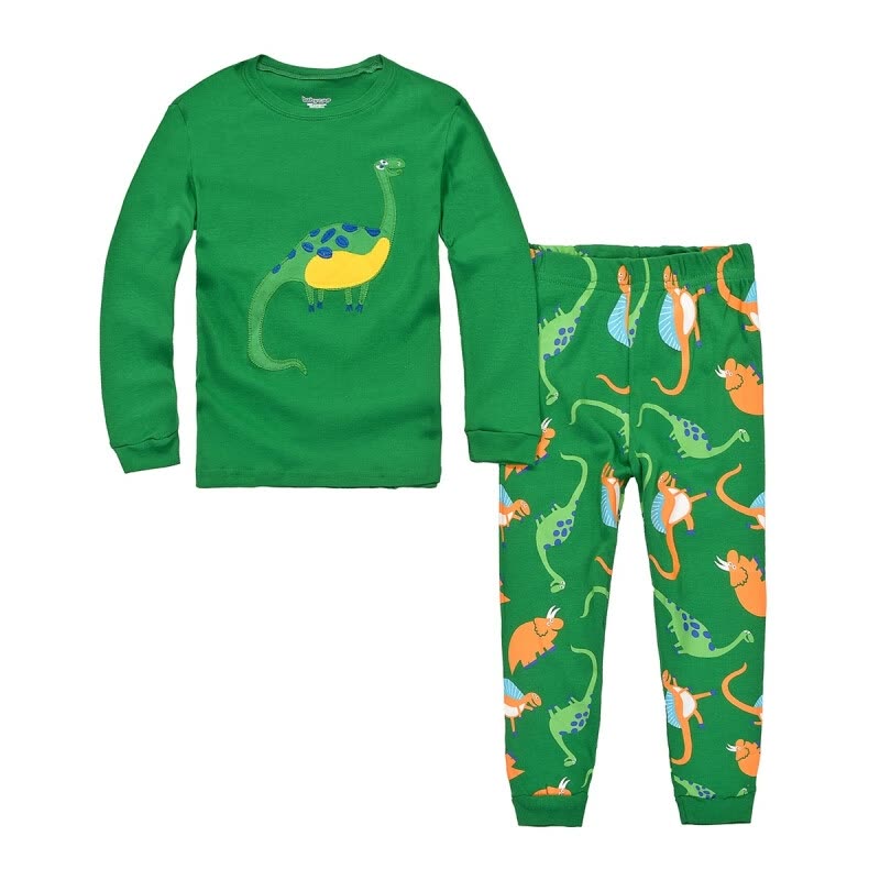 Shop DAWILS Boys Dinosaur Pajamas Sets Green Long Sleeve Toddler PJS ...