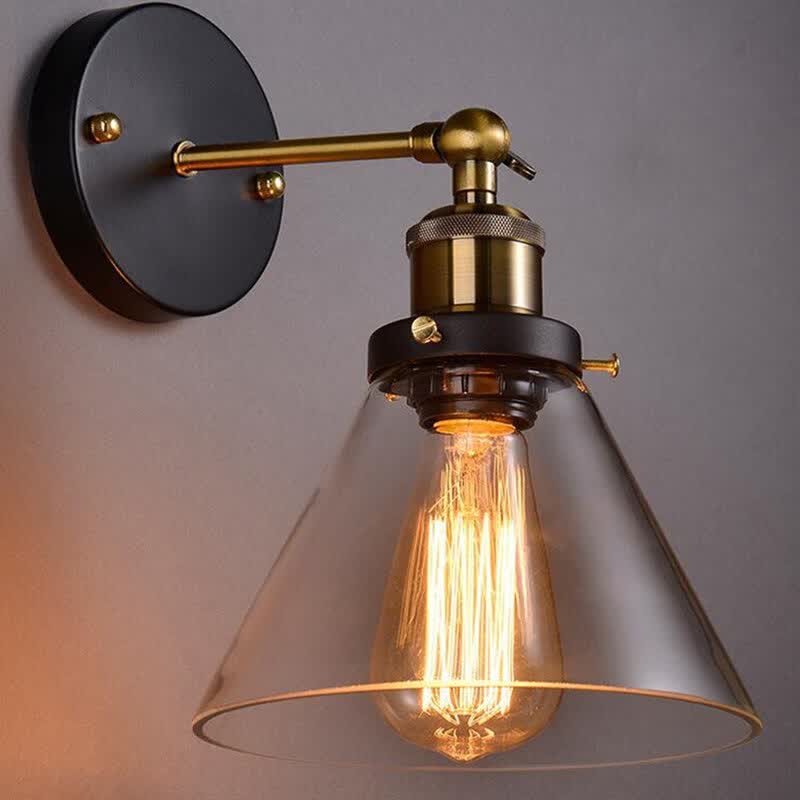 Bokt Loft Vintage Wall Lamp Dia 7 5 Sconce With One Light Bokt Loft Vintage Wall Lamp Dia 7 5 Sconce With One Light In Funnel Clear
