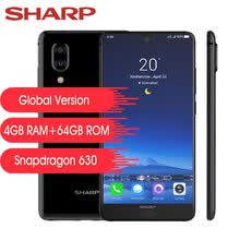 mobile-phones-Versi&oacute;n global Sharp AQUOS S2 C10 Tel&eacute;fono m&oacute;vil 4GB + 64GB 5.5 pulgadas FHD + Android8.0 Snapdragon 630 Octa Core 12MP + 8MP C&aacute;mara trasera dual on JD