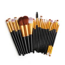 -Nuevo Pro 22 piezas Pro Pinceles de maquillaje Set Multi-funci&oacute;n Ceja Cepillo de sombra de ojos Fundaci&oacute;n Sombra de ojos Eyeliner Lip Cosmetic Brush on JD