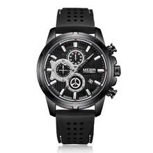 men-watches-Megir 2101 Business Quartz Sports Men Watch 3ATM Impermeable Big Dial Reloj de pulsera de cara grande Microsegundo Segundo minuto Cron&oacute;grafo on JD