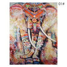 -Tapiz de elefante Tapiz de mandala decorativo impreso en color Indio 130cmx150cm 150cmx210cm Alfombra de pared Boho SS2 on JD