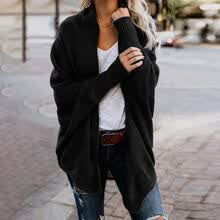 coats-jackets-Nuevo Oto&ntilde;o e Invierno Su&eacute;ter tipo c&aacute;rdigan para mujer Moda Casual Murci&eacute;lago largo Mangas Twist Knitted Sweater All-Matchion Loose Sweater on JD