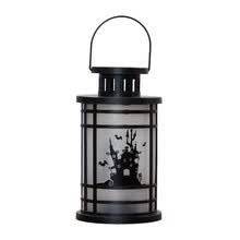 -Luz de vela sin llama de Halloween Linterna colgante decorativa L&aacute;mpara de mesa con bater&iacute;a Decoraci&oacute;n de fiesta de vacaciones Iluminaci&oacute;n Lampion on JD
