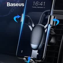 phone-accessories-Baseus Mini Soporte para coche Soporte de tel�fono de tri�ngulo de aleaci�n de aluminio para 4-6.5 pulgadas Soporte para tel�fono m�vil Gps Soporte en autom�vil on JD
