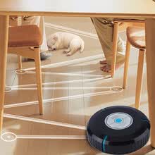 robot-vacuum-cleaner-Robot de limpieza para el hogar Robot de microfibra inteligente Rob&oacute;tica fregona para el suelo Esquinas limpiador de polvo Barredora Aspiradora 2 colores Env&iacute;o de la gota on JD