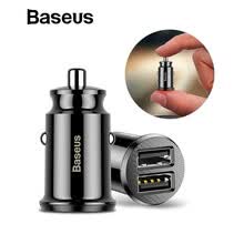 car-charger-Baseus Mini Dual USB Car Charger, 3.1A Cargador de coche de carga r&aacute;pida para Handphone Adaptador de cargador de tableta HP en auto on JD