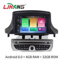 -4 GB RAM Octa Core Android 8,0 Car DVD car radio GPS navegaci&oacute;n Multimedia Player coche est&eacute;reo para Renault Fluence Megane on JD
