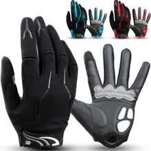-Invierno c&aacute;lido ciclismo guantes de moto MTB a prueba de viento bicicleta con pantalla t&aacute;ctil de dedo completo on JD