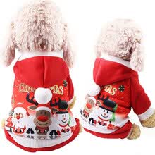 pet-supplies-Dog Christmas Costume Clothes Hoodie Elk Snowman Warm Comfortable Pet Supplies on JD