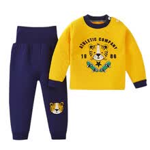 -Conjunto de ropa interior t&eacute;rmica para ni&ntilde;os, ni&ntilde;as, pijamas para ni&ntilde;as, camiseta estampada de dibujos animados, tops, pantalones para ni&ntilde;os peque&ntilde;os on JD
