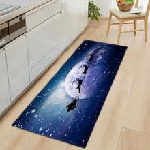 -Alfombra Navidad Santa Claus Elk &Aacute;rea de impresi&oacute;n de dibujos animados Alfombra Alfombra de piso suave Alfombrilla para cocina Sala de estar Comedor Dormitorio Habitaci&oacute;n Decoraci&oacute;n on JD