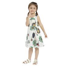 girl-clothing-Vestido de verano de las muchachas 2018 reci&eacute;n llegado de Sleeeveless vestidos casuales para las ni&ntilde;as de algod&oacute;n de impresi&oacute;n floja del vestido de flores de la venta caliente on JD