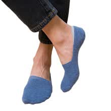 men-socks-Calcetines suaves antideslizantes del gel Sicial del color puro del algod&oacute;n de los hombres on JD