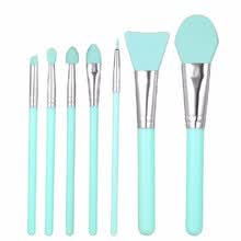 -7Pcs Silicone Makeup Brush Kit Cepillo de M&aacute;scara Facial Fundaci&oacute;n Sombra de Ojos Cepillo de Cejas Herramienta Cosm&eacute;tica &raquo;&macr; &times; &plusmn; &Euml; &cent; on JD