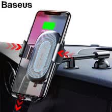 phone-accessories-Cargador inal&aacute;mbrico Baseus QI Car Holder Traje para Iphone X Samsung S9 Car Mount Cargador inal&aacute;mbrico de carga r&aacute;pida Phone Stand on JD