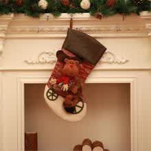 men-socks-Medias de Navidad bordadas personalizadas Luxury Sack Santa Deluxe Christmas on JD