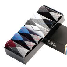 men-socks-[Jingdong supermercado] ant&aacute;rtico calcetines calcetines masculinos de los hombres de negocios calcetines calcetines calcetines 6 pares de hombres de caja de regalo de color mezclado - l&iacute;neas finas - todos on JD