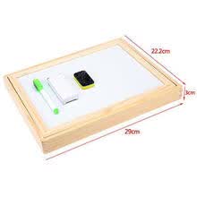 educational-toys-Dibujo de madera para ni&ntilde;os Tablero de escritura Rompecabezas magn&eacute;tico Caballete doble Caballete Aprenda juguete on JD