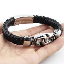 Pandora Bracelet With Free Shipping Joy Com Skull Bracelets For Men Jewelry Design Genuine Leather Stainless Steel Vintage Bangle Mens Fashionable