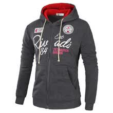 -Sudaderas con capucha hombres carta impresi&oacute;n sudadera con capucha masculina hip hop oto&ntilde;o invierno cremallera con capucha mens jersey XXXL on JD